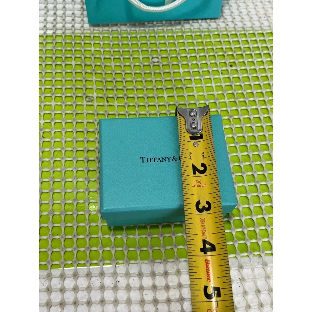Tiffany & Co. Velvet Hinged Jewelry Box, Gift Box,Tissue Paper Shopping Bag EUC